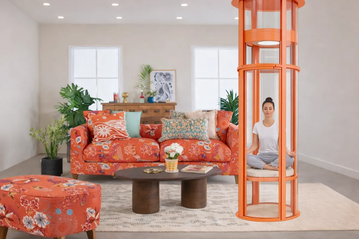 Airo panoramic glass lift with 360-degree view