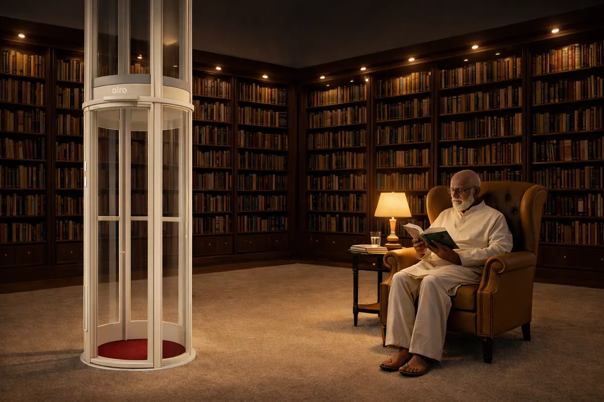 Airo pneumatic vacuum home elevator in Bengaluru