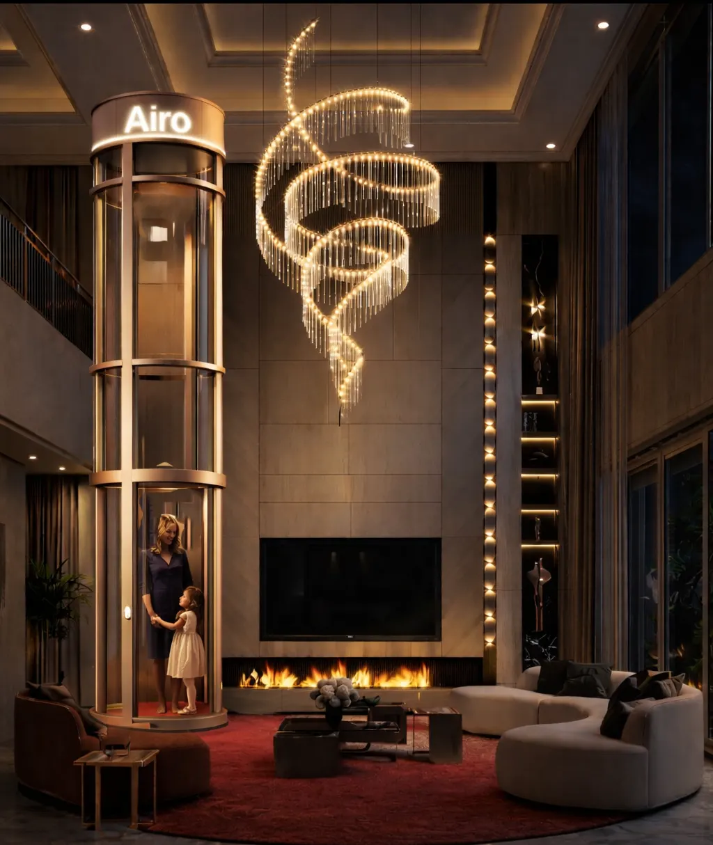 Airo vacuum home elevator installation