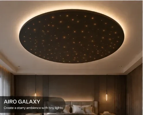 Airo Galaxy ceiling design — starry ambience with tiny lights