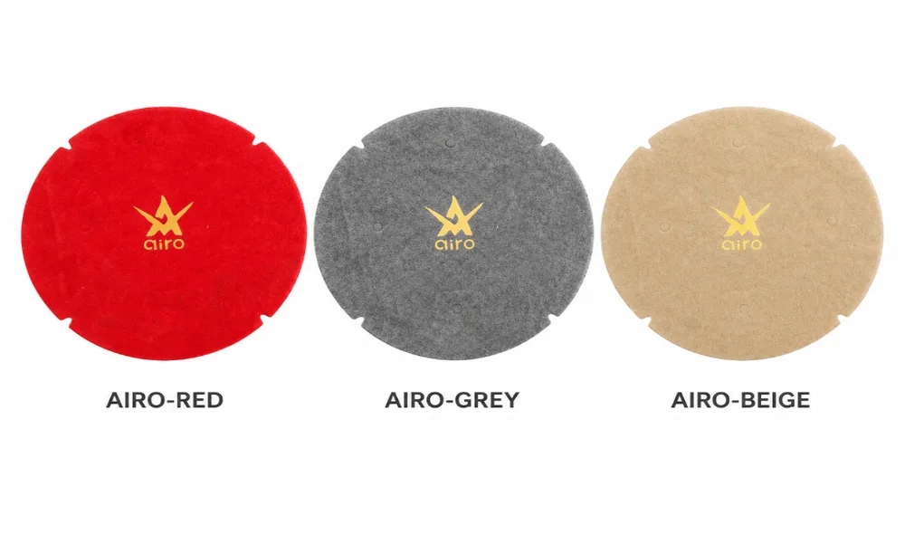 Airo cabin flooring options — Airo Red, Airo Grey and Airo Beige
