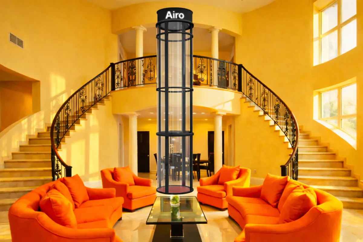 Compact space saving home lift by Airo
