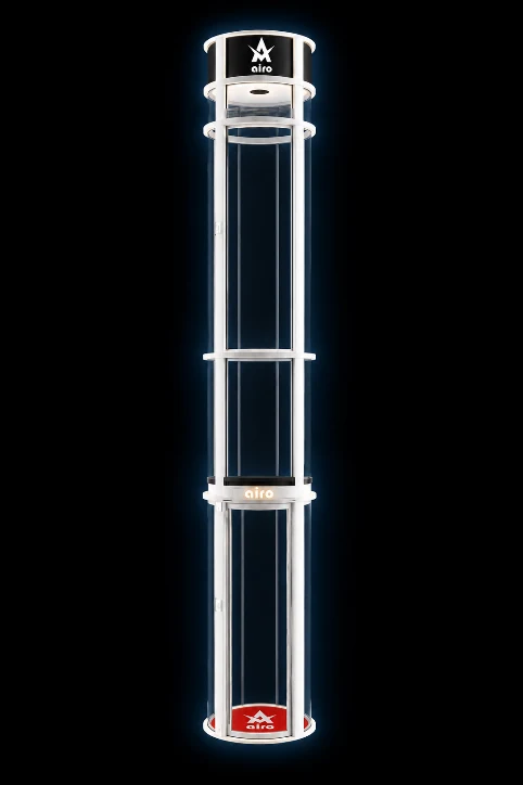 Airo self-supporting cylindrical vacuum lift structure